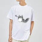 ikimonodaisukishyonenのでか猫Qoo ドライTシャツ