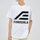 ファイナンシャルズのFINANCIALS黒ロゴスクエア Dry T-Shirt