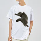 むっちり猫のむっちり丸のお腹ぽっこりむっちり丸 ドライTシャツ