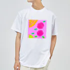 Noëlのピンクとお花 Dry T-Shirt