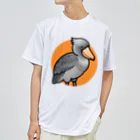 Cody the LovebirdのChubby Bird ハシビロコウ ドライTシャツ