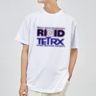 リジット・モータースポーツのRIGID-TETRX透過ロゴ紺 Dry T-Shirt