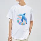 dolphineの可愛いイルカ ドライTシャツ