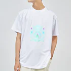 ちゃすみんwith Dragon&Angelのツイン龍Dragon light blue Dry T-Shirt