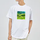 dolphineの日本の原風景　棚田 Dry T-Shirt