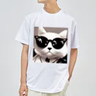 Connect Art SUZURI STOREのConnect Art 001 Cat ドライTシャツ