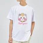 旅猫王子れぉにゃん👑😼公式(レイラ・ゆーし。)の(ピンクロゴ)顔だけ☆れぉにゃん Dry T-Shirt