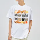 みきぞーん｜保護猫 ミッキー画伯と肉球とおともだちのmuchaguraainima ドライTシャツ