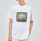 khakie shopのレトロテレビ　白黒 ドライTシャツ