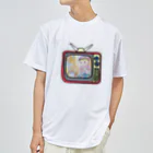 khakie shopのレトロテレビ　カラー Dry T-Shirt