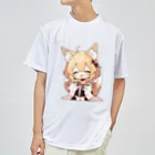 jai-to-anのミコン (Mikon) ver.1 狐の神様、きつね、キツネ ドライTシャツ