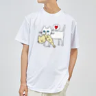 ししゃもねこ社のガクブルししゃもねこ Dry T-Shirt