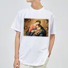 世界美術商店のマドンナと子供と天使たち / Madonna with Child and Angels ドライTシャツ