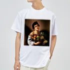 世界美術商店の果物籠を持つ少年 / Boy with a Basket of Fruit ドライTシャツ