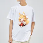 jai-to-anのミコン (Mikon) ver.4　狐の神様、きつね、キツネ Dry T-Shirt
