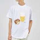 Handgestrickt Ju shopのBrezel und Bier ／ブレッツェル＆ビール ドライTシャツ