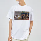 世界美術商店の死刑囚に毒を試すクレオパトラ / Cleopatra Testing Poisons on Condemned Prisoners ドライTシャツ