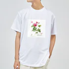 Roses_mapの一輪の薔薇とハート ドライTシャツ