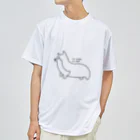 rumaimoのno corgi no life ドライTシャツ