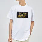 づうマートのI LOVE ROCK ドライTシャツ