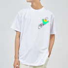tori-mofumofuのバドミン鳥 ドライTシャツ