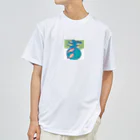 釜玉うどんの戯れの鯉 ドライTシャツ