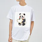 愛を届けるパンダの愛を送るパンダ Dry T-Shirt