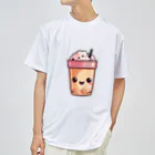 Vasetti_pressのタピオカミルクティー Dry T-Shirt