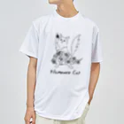 フラメンコキャットのフラメンコキャット・パリージョ（水玉スカート） ドライTシャツ