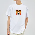 KURISANの可愛い犬です。 ドライTシャツ