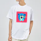 hoshi_pの鼻からしゃぼんクマっち ドライTシャツ