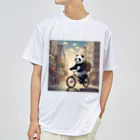 ルノルノの自転車でお買い物パンダくん Dry T-Shirt