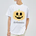 やし油のハロウィンかぼちゃ ドライTシャツ