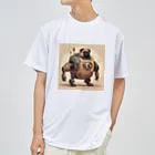 PUGおやじのロボパグ出動 ドライTシャツ