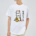 おもしろ書道Tシャツ専門店『てんくり』の台湾バニャーニャ（三毛） ドライTシャツ