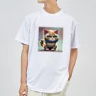 burusukaruの猫のタイガーくん ドライTシャツ