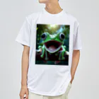 ワンダーワールド・ワンストップのリアルでユニークな笑っているカエル Dry T-Shirt