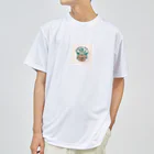 yusaki55maikingのミニマリストサキュレント ドライTシャツ