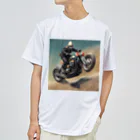 Yamapの仮面のバイク乗り ドライTシャツ