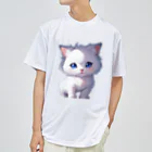 Hoshi_Hikariのホワイトにゃんこ ドライTシャツ