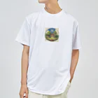 HELLOのジブリ風のお家 Dry T-Shirt