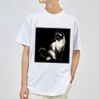 calcium369のシャム猫 ドライTシャツ