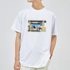 浮世絵屋の北斎「富嶽三十六景㉔　東海道吉田」葛飾北斎の浮世絵 ドライTシャツ