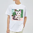 FortuneRiserのふわにゃんこ Dry T-Shirt