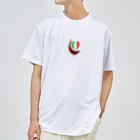 WINE 4 ALLの国旗とグラス：イタリア（衣類） ドライTシャツ