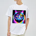 629_CAT_ARTのカラフルサイバーキャット vol2 ドライTシャツ