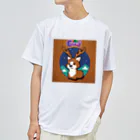 おしゃれなグッズ集のトナカイのドット絵　トナドット Dry T-Shirt