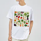 エルのショップの野菜たち ドライTシャツ