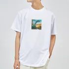 hamuevoのステンドアート・ブラキオサウルス Dry T-Shirt