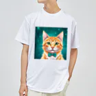 iyashi₋creatersの星空と猫さん Dry T-Shirt